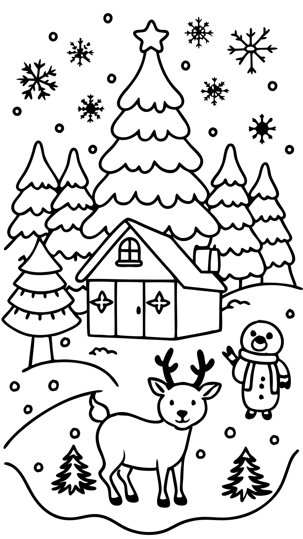 free winter coloring pages printable